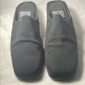 Mootsies Tootsies Black Loafers Slip-On Mules - Size 6.5